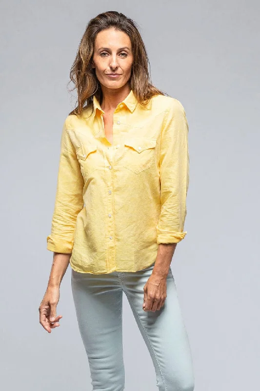 Marcella Linen Shirt in Sunflower