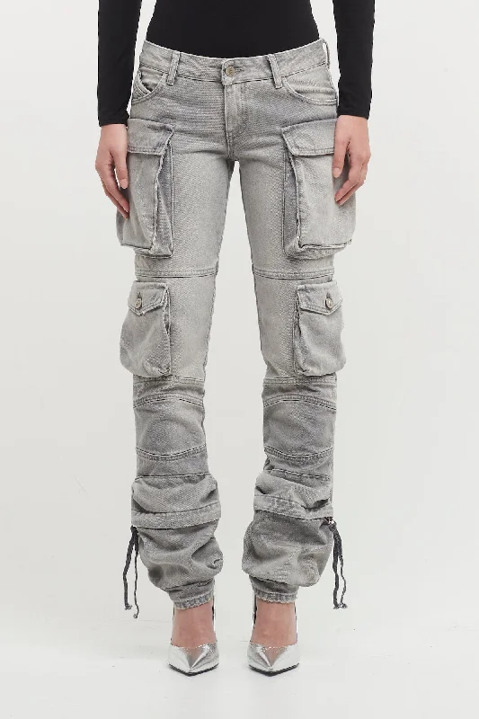 The Attico Essie Long Pants in Grey