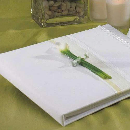 Bridal Beauty Calla Lily Traditional Guest Book (Pack of 1)