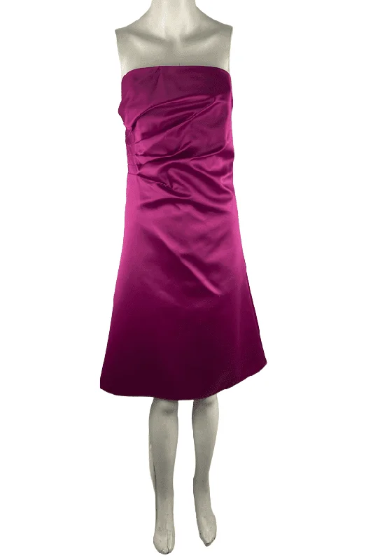 JS Boutique women's fuschia tube gown size 14