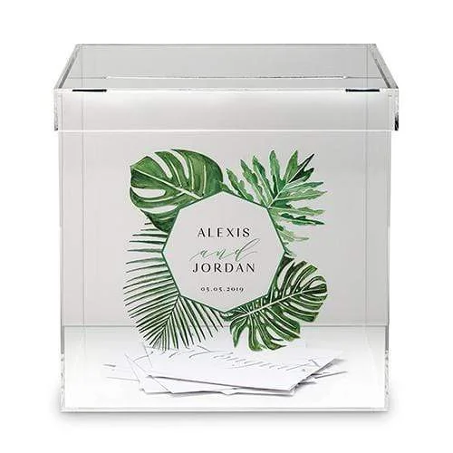 Phantom Wishing Well Acrylic Box - Greenery Printing (Pack of 1)