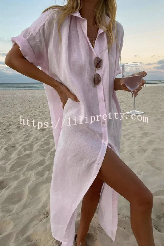 Lilipretty A Simple Concept Maxi Shirt Dress