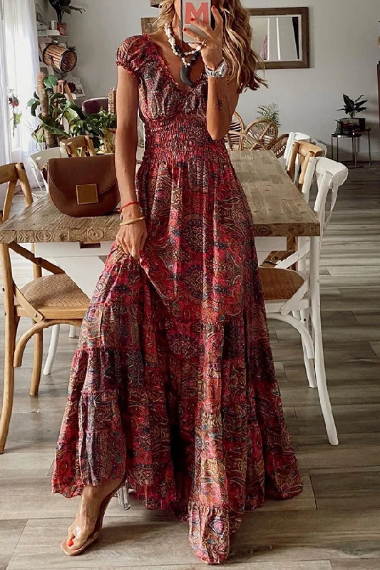 Lilipretty Endless Love Story Paisley Maxi Dress