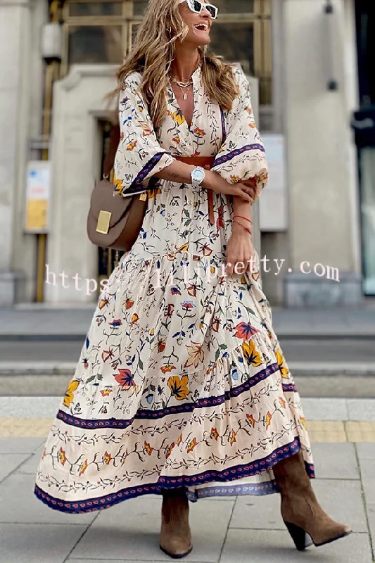 Lilipretty Izzy English Garden Boho Maxi Dress