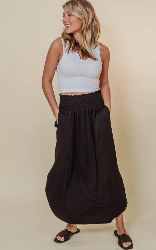 Black Maxi Skirt - Final Sale