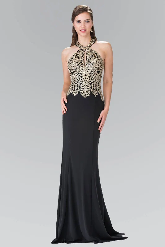 Prom Fitted Halter Neck Formal Dress Evening Gown