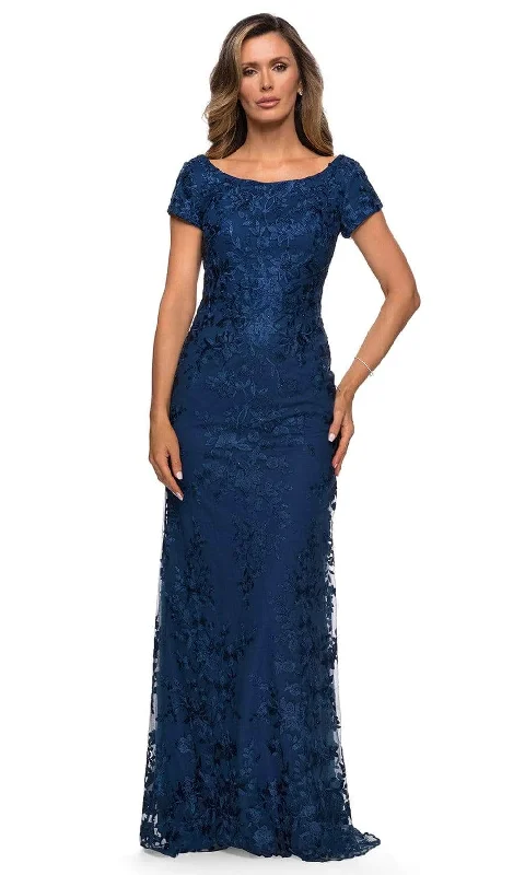 La Femme - Scoop Embroidered Formal Dress 27842SC