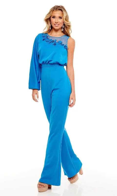 Rachel Allan - Jewel Neck Evening Jumpsuit 50080