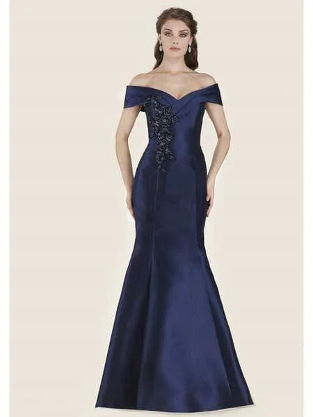 Rina Di Montella - RD2602-1 Embellished Off-Shoulder Mermaid Dress