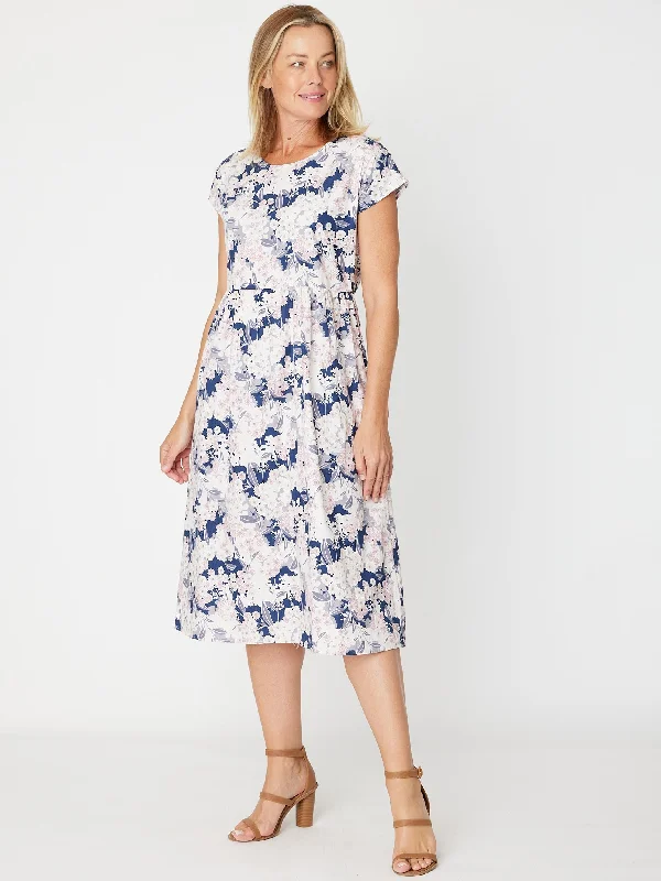 Silvana Dress - 30830 Navy Floral