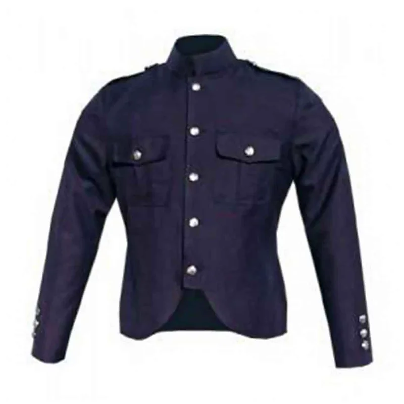 Gabardine Police Jacket Navy Blue