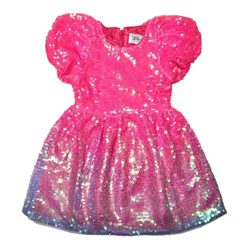 BUBBLEGUM SEQUIN DRESS