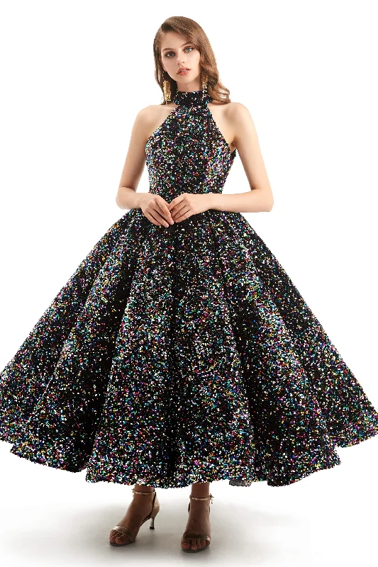 Long Sleeves Sequins Backless O Neck Quinceanera Dresses outfit