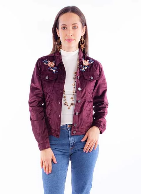 Embroidered Velvet Jacket