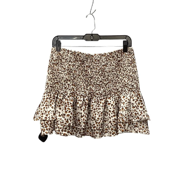 Skirt Midi By Glam In Animal Print, Size: L