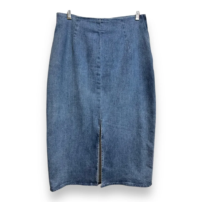 Skirt Midi By J Crew O In Denim, Size: 4