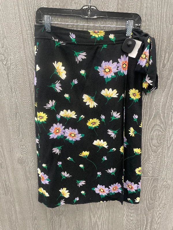 Skirt Midi By Loft In Black, Size: 4