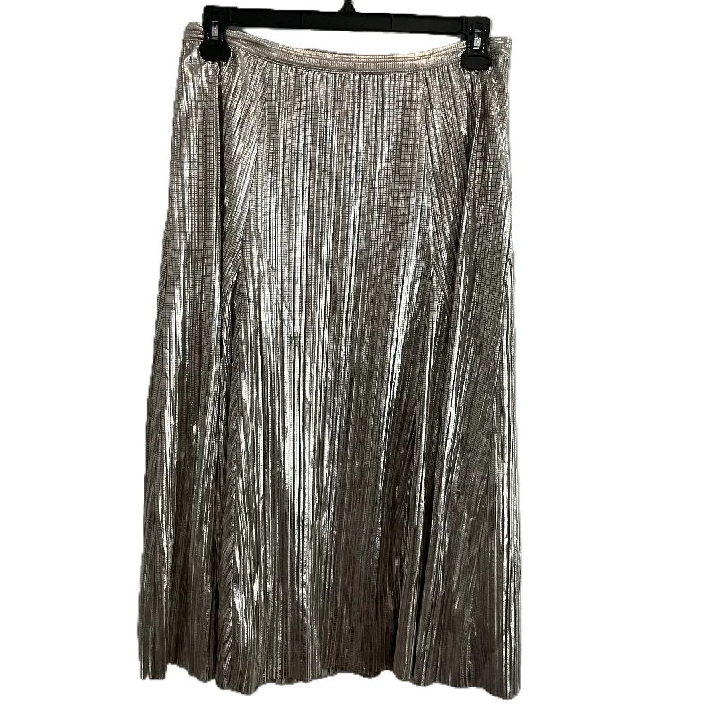 Skirt Midi By Maeve In Silver, Size: 8