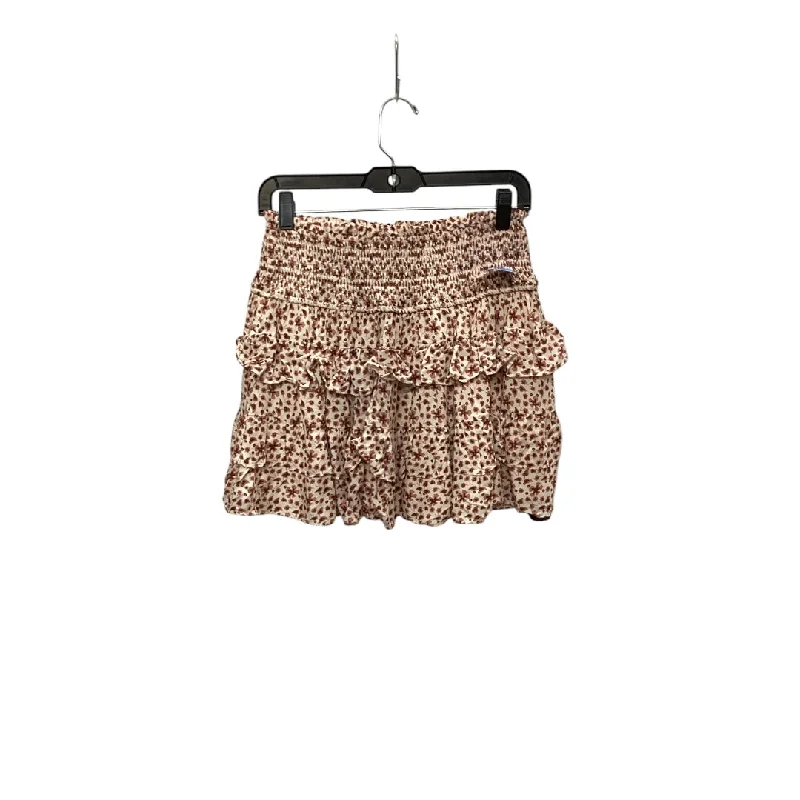 Skirt Midi By Olivaceous In Beige, Size: M